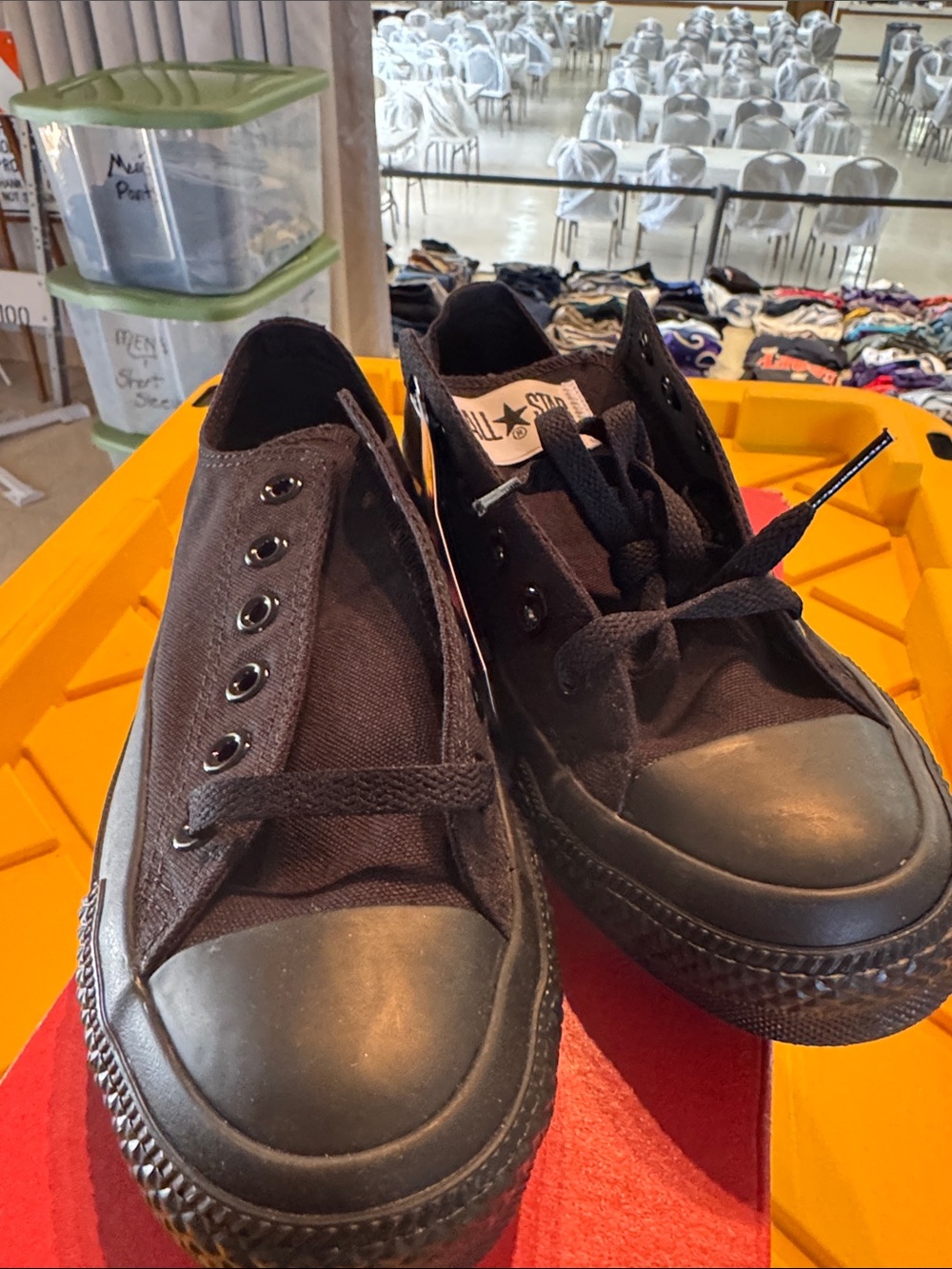 Converse Black Low-Top Canvas Sneakers - All Black